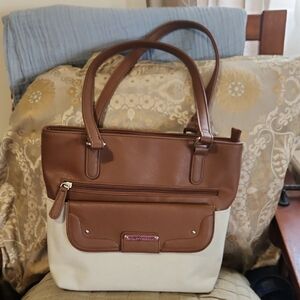 Stone Mountain Accessories Brown and Cream Tote Bag